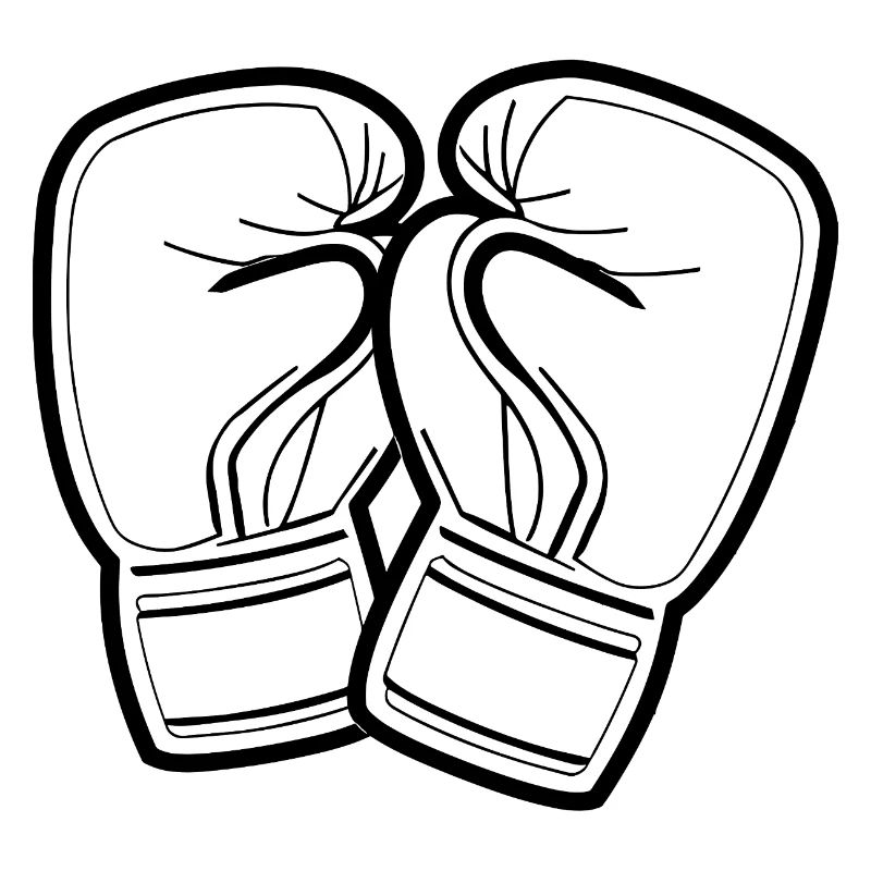 Boxhandschuhe Line Art