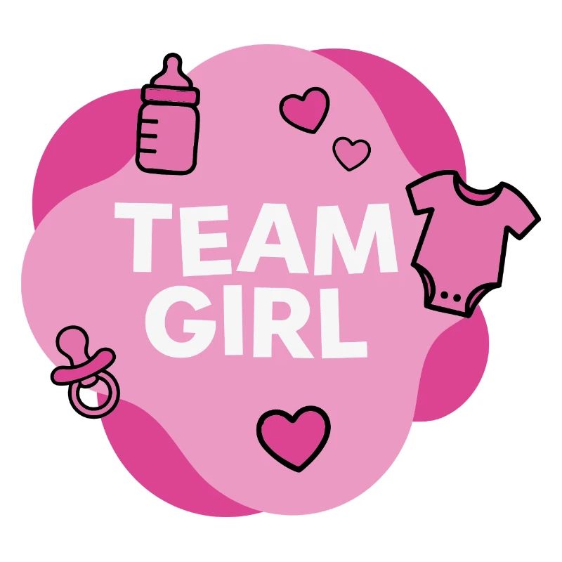 Conception de la douche de bébé de l’équipe de fille