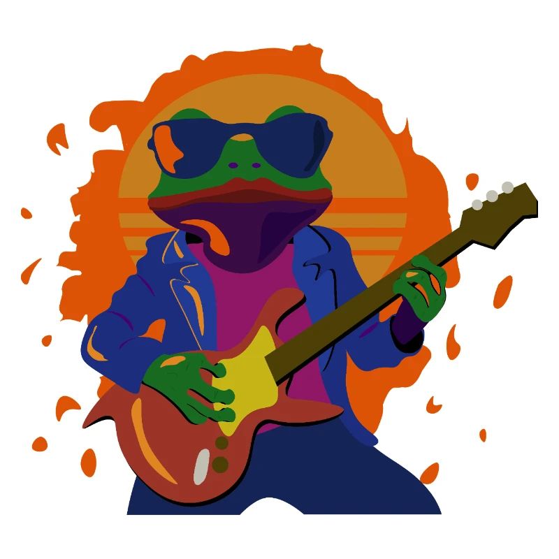 Rock-Frog at sunset