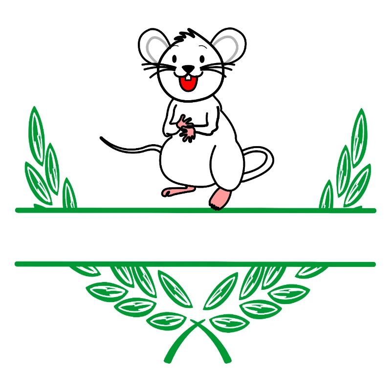 Mouse Laurel Wreath with Namespace