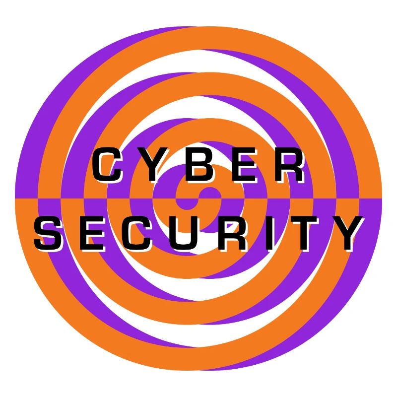 Cyber Security Spiral Emblem