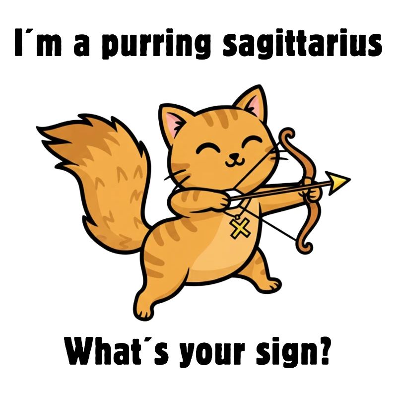 Chat du signe du zodiaque Chat du Sagittaire – Chat du zodiaque mignon