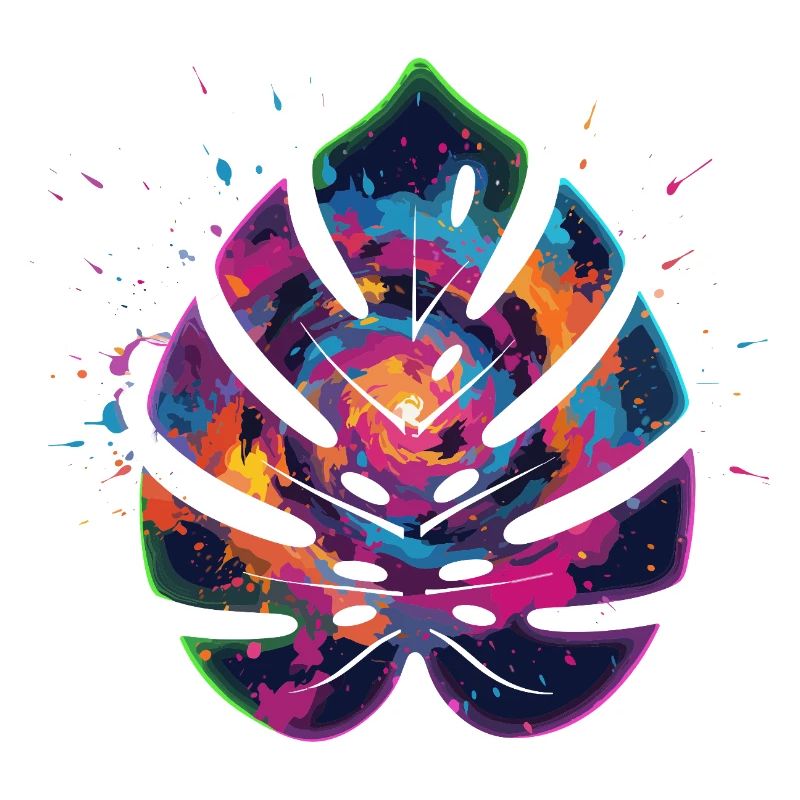 Farbexplosion Blattdesign