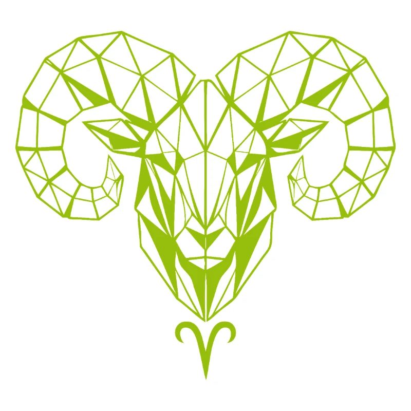 Geometric Rams Head Mesh Design