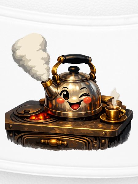 Kettle on stove