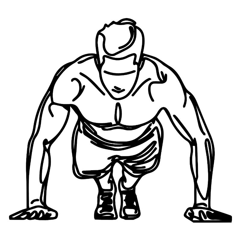 Bodybuilder Drawing