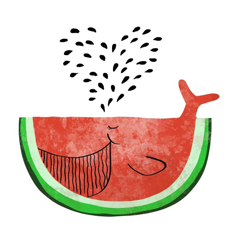 Pastèque Wal - melon Walvis - Fruit -Love