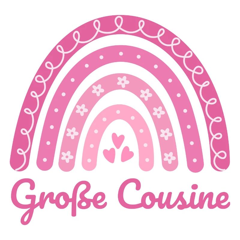 Große Cousine Boho Regenbogen