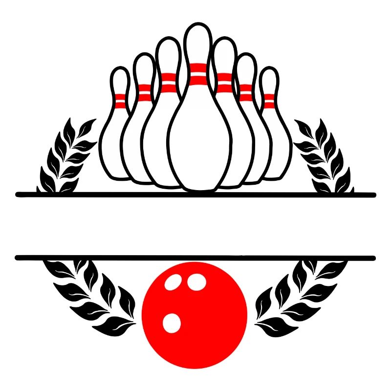 Couronne de laurier bowling Bowling rouge