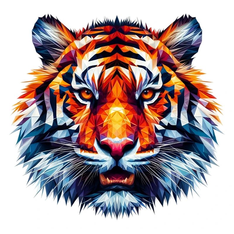 Polygonaler Tiger