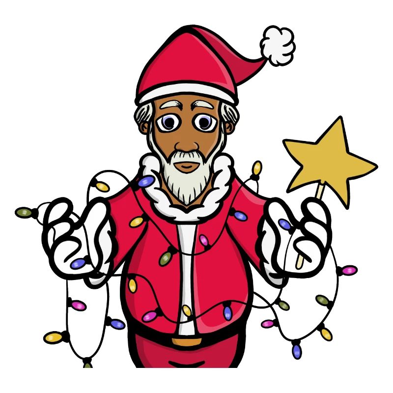 A bright Santa Claus