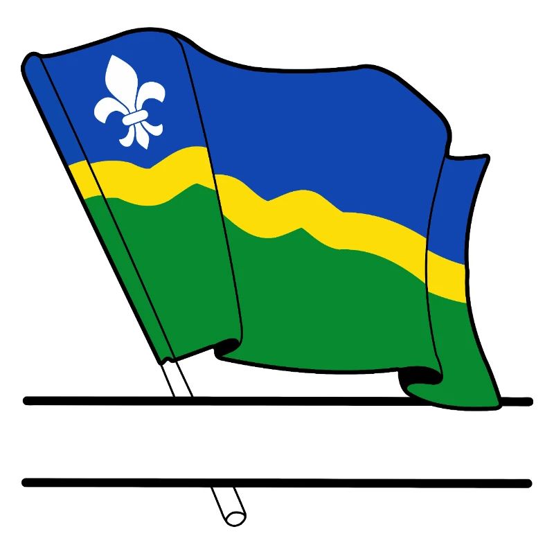 Flagge Flevoland Textbanner