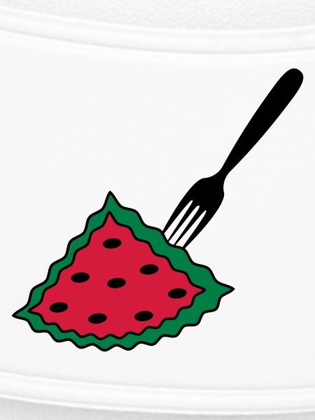 Melon with fork