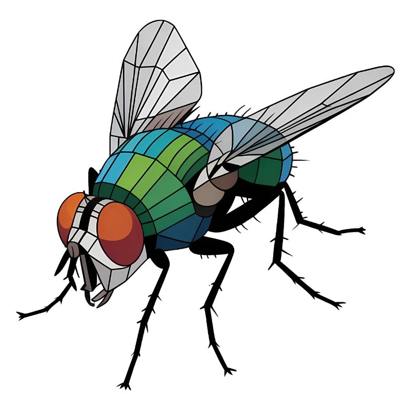 Mouche - Logo Low Poly cool