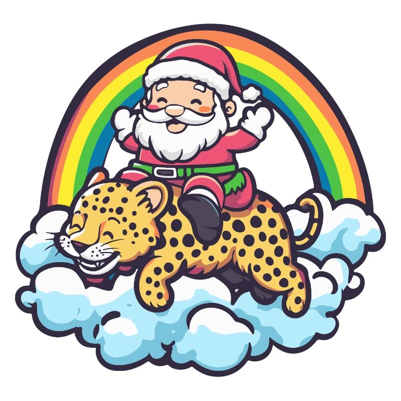 Père Noël léopard Noël