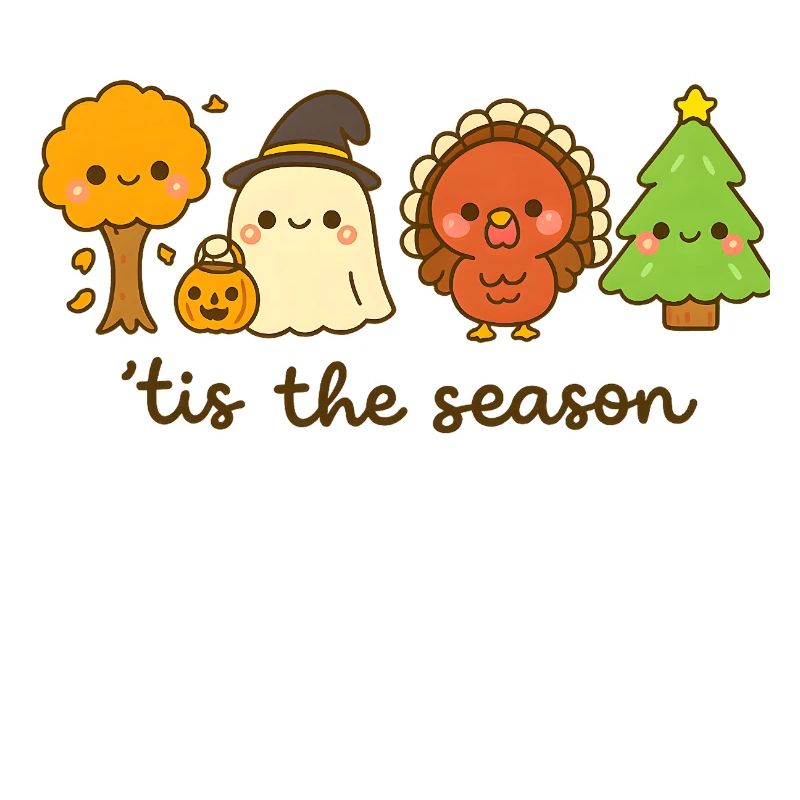 C’est la saison mignon équipage de vacances, Noël