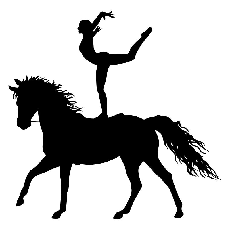 Acrobaties de saut Cheval d’équitation coloré