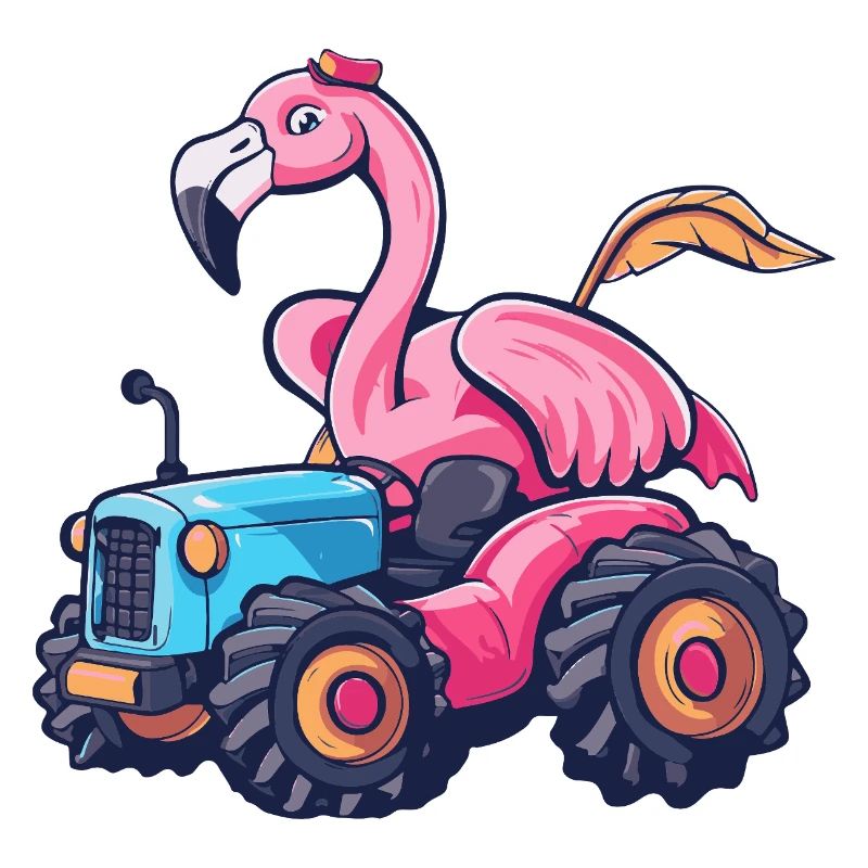 Flamingo Tractor Farmer