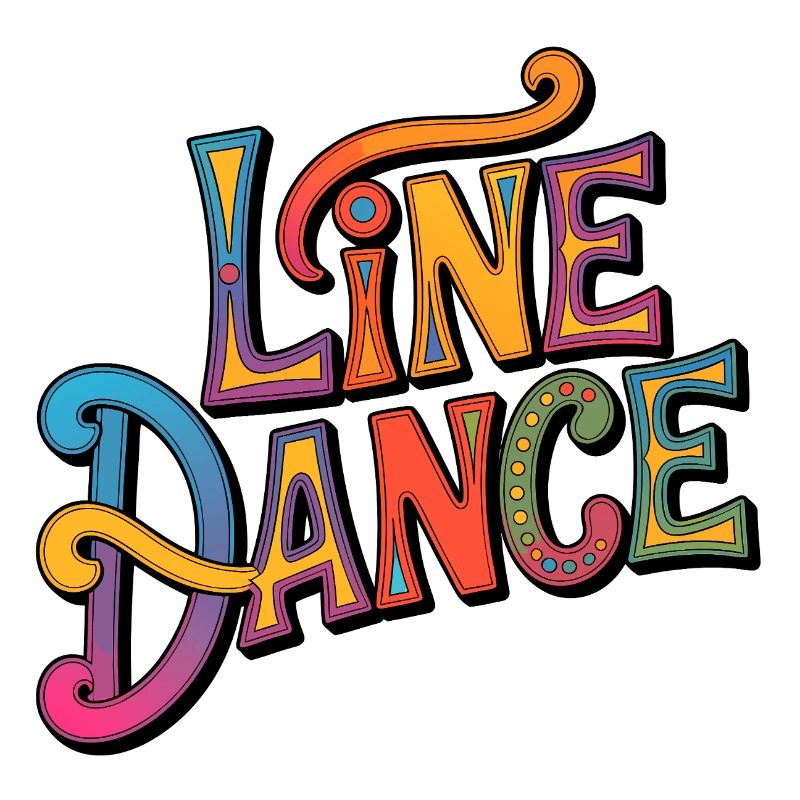 Line Dance Western Lettering
