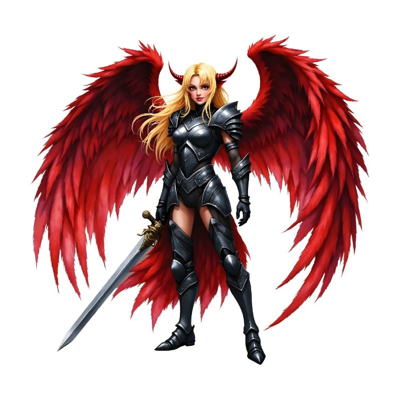 Crimson Winged Warrior