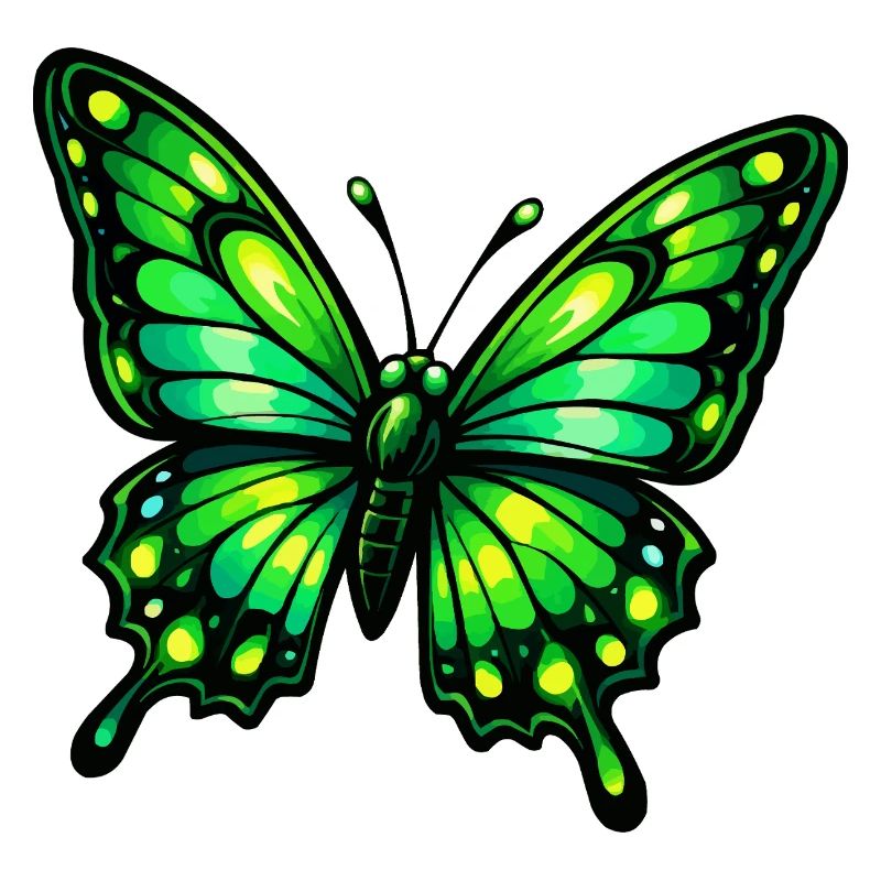 Grüner Schmetterling