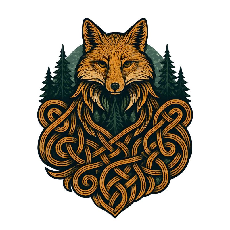 Fox in Knotted Artificial Forest
