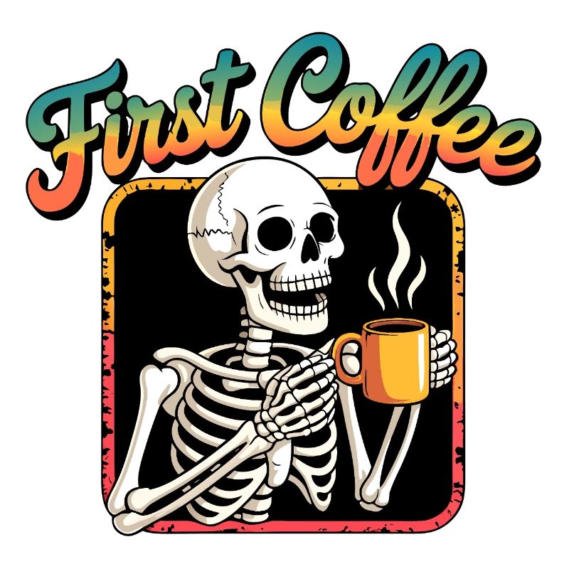 Premier squelette de café