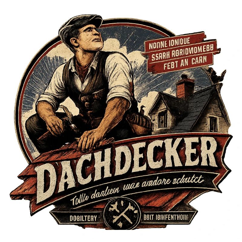 Dachdecker Vintage Werbeposter