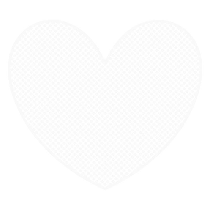 white heart white dotted pattern dots gift
