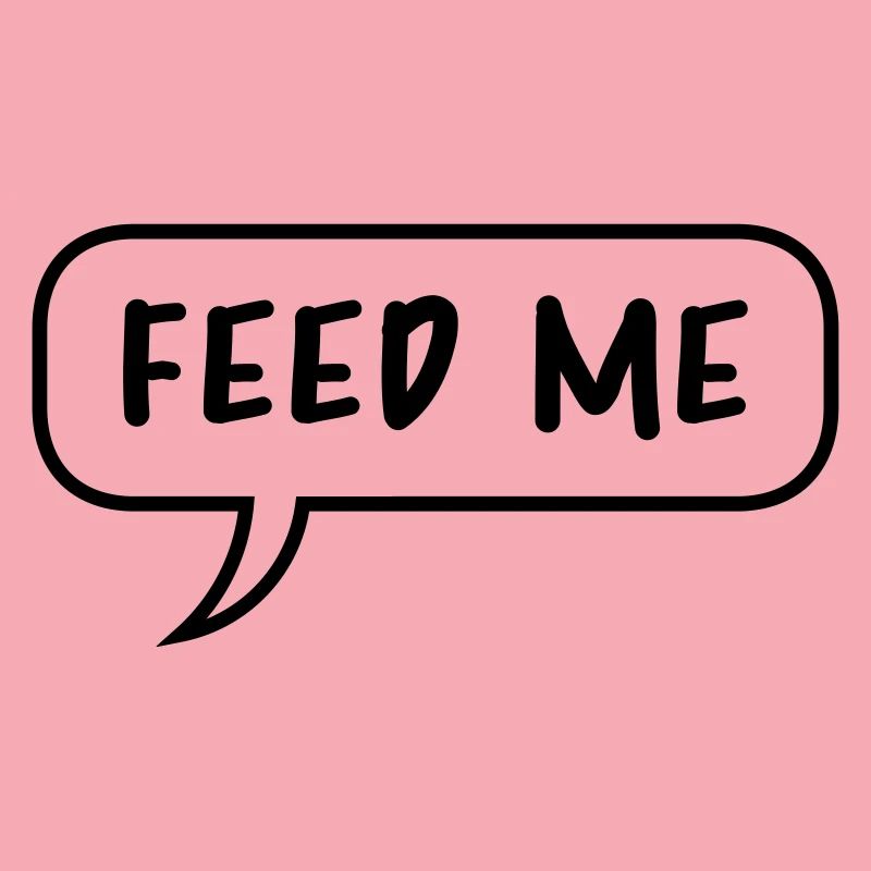 Speech Bubble Talk Bande dessinée dessinée Feed Me logo desig