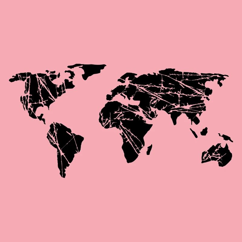scratch earth globe map cracks planet climate change