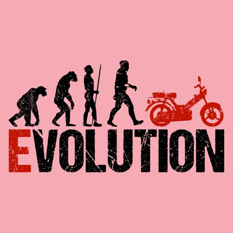 Mofa Véhicule Evolution Drôle pour mobylette