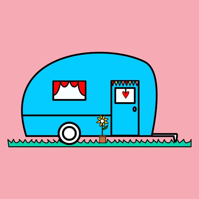 caravan. winnow. CAMPING CAR. camping. summer. humor.