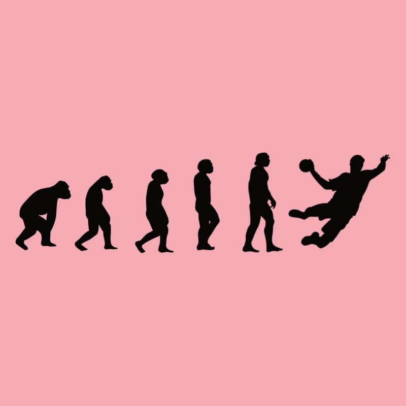 Handball Team Handballer Evolution Handball Player