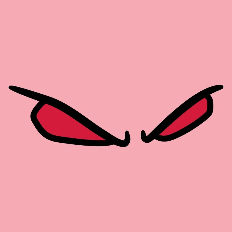 2 evil eye horror halloween red bright comic