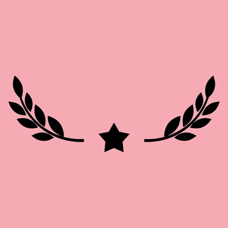 Étoile avec la couronne de lauriers Design