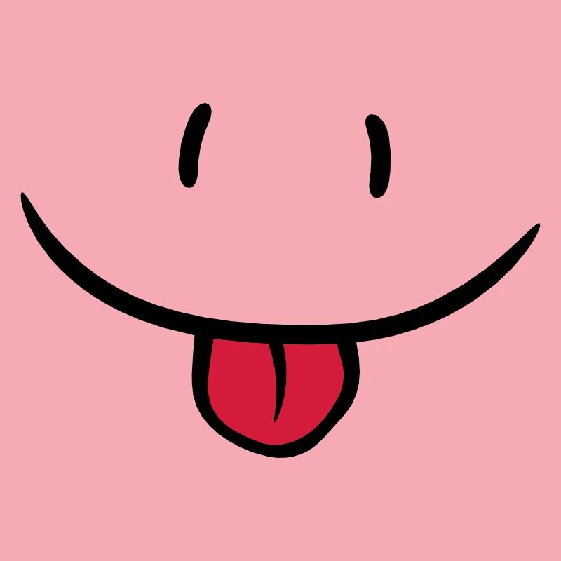 Visage comique effronté