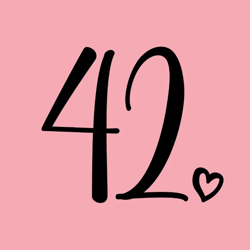 Numéro mignon 42, 42 ans, 42e cadeau d'anniversaire
