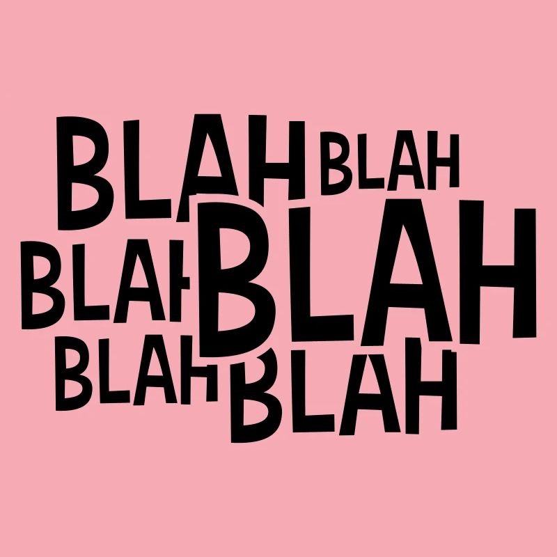 Comic Blah Spruch