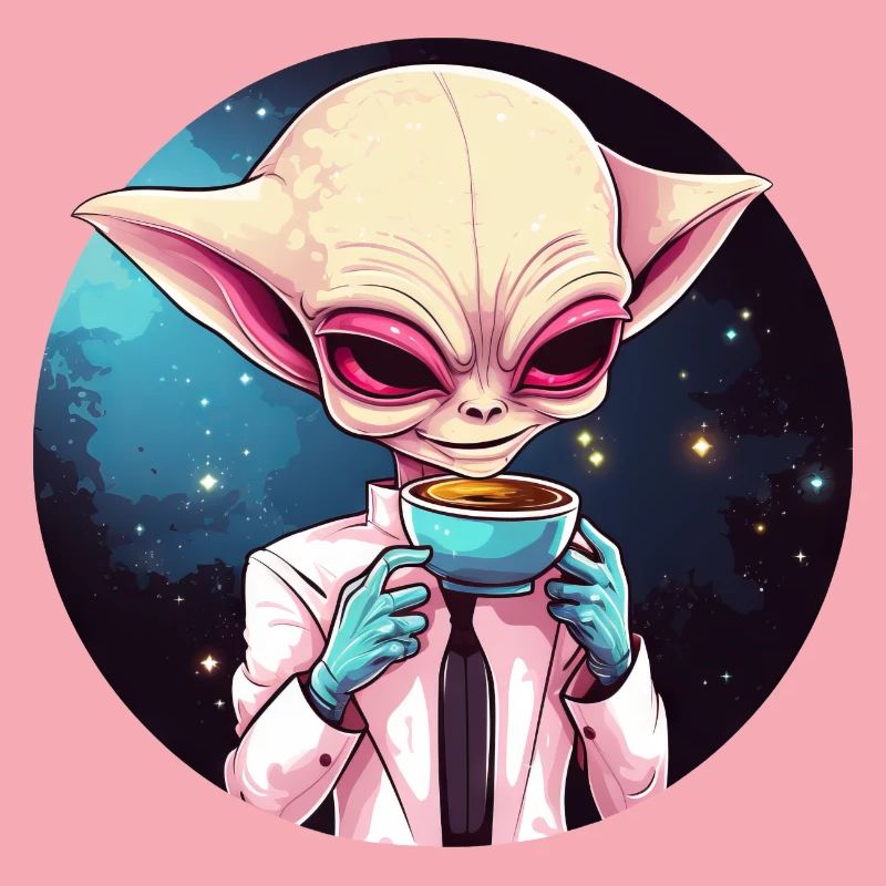 Alien Alien Coffee Space Coucher de soleil