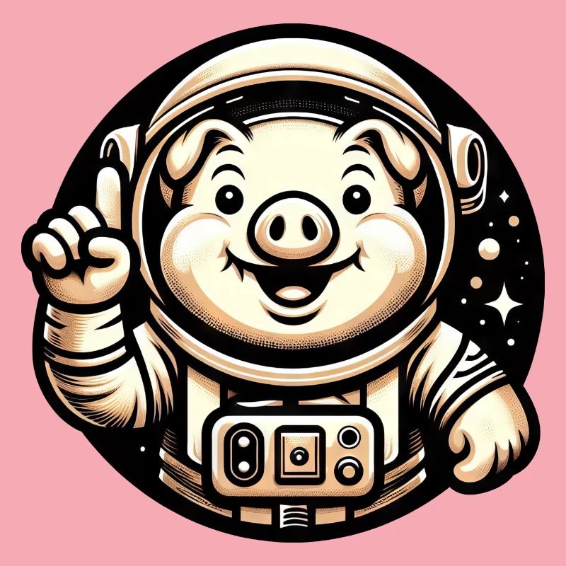 Astronaute Cochon Cosmonaute de l’univers de l’espace
