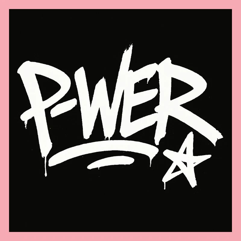 Graffiti-Stil Power-Text-Design