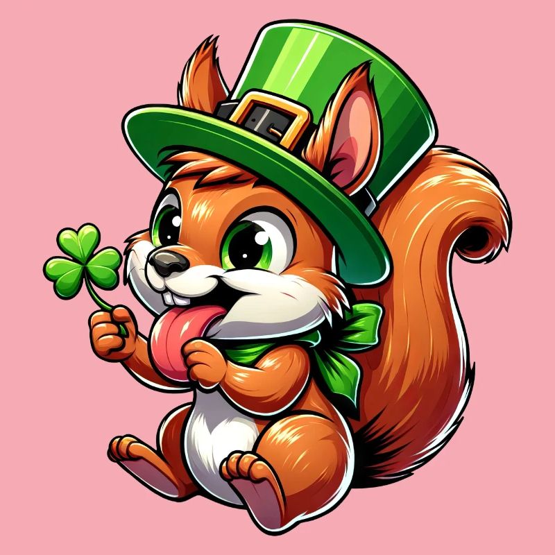 Écureuil effronté de la Saint-Patrick