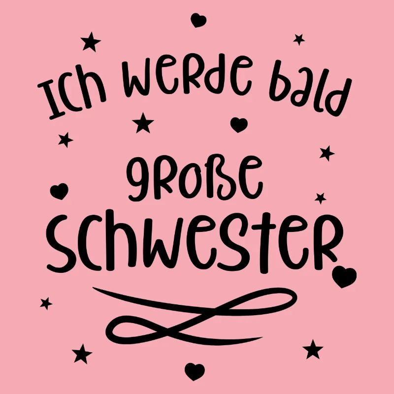 Ich werde bald große Schwester (schwarz)
