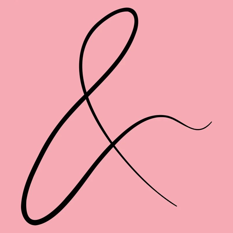 and characters in cursive script