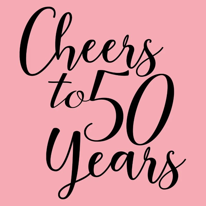 Cheers To 50 Years - Geburtstags- oder Jubiläumsgeschenk