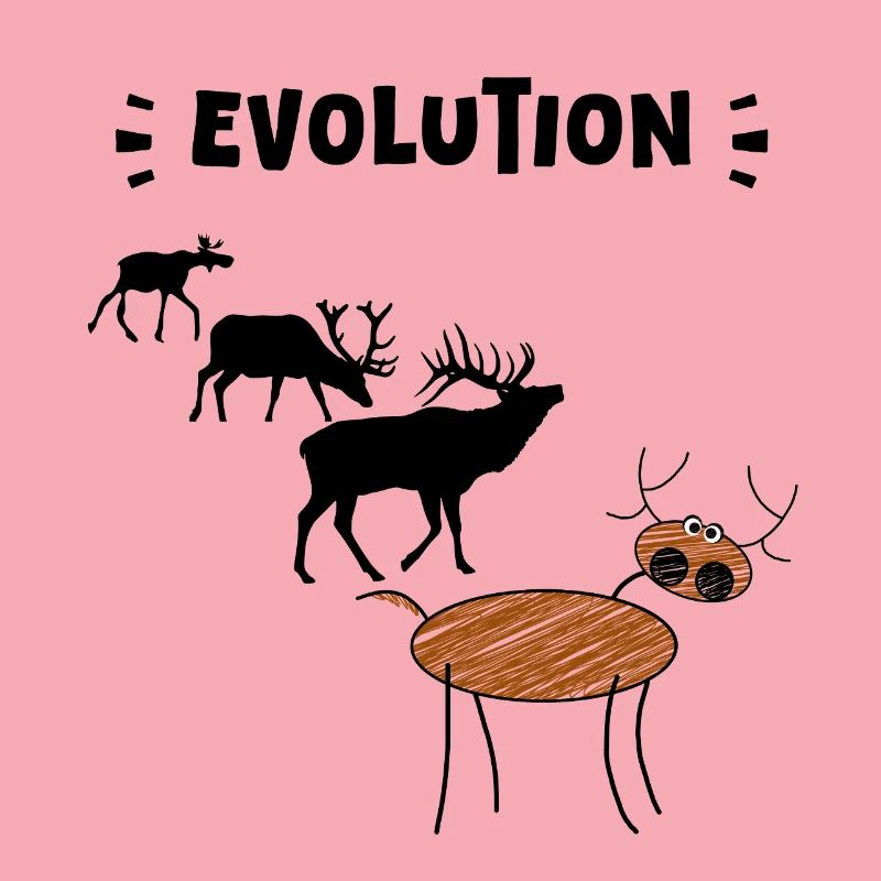 Deer Evolution – Drôles d’étapes de l’évolution.