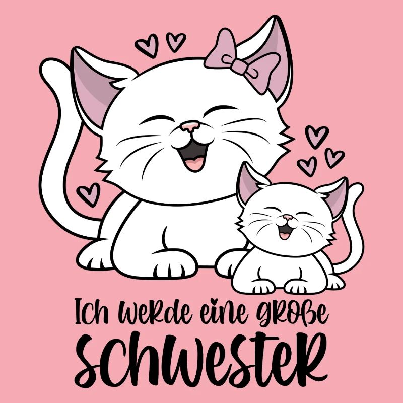 Ich werde eine große Schwester - Katzen Baby Katze