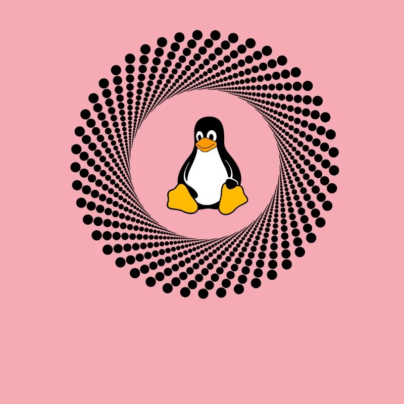 Computer System Pingouin Nerd pc inside programme lo