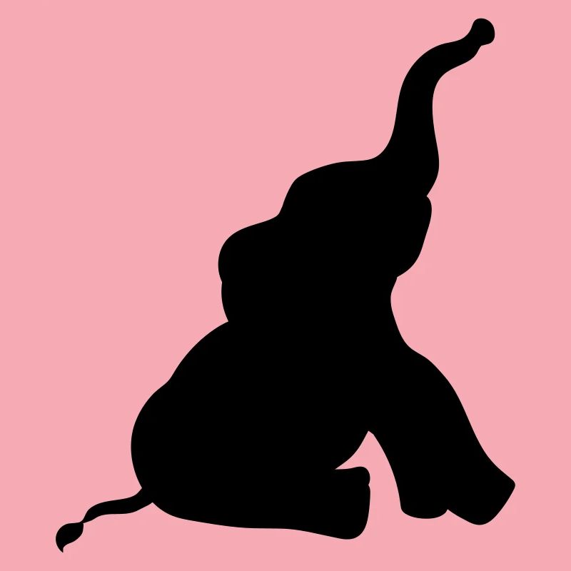 silhouette schatten umriss elefant klein sitzend s